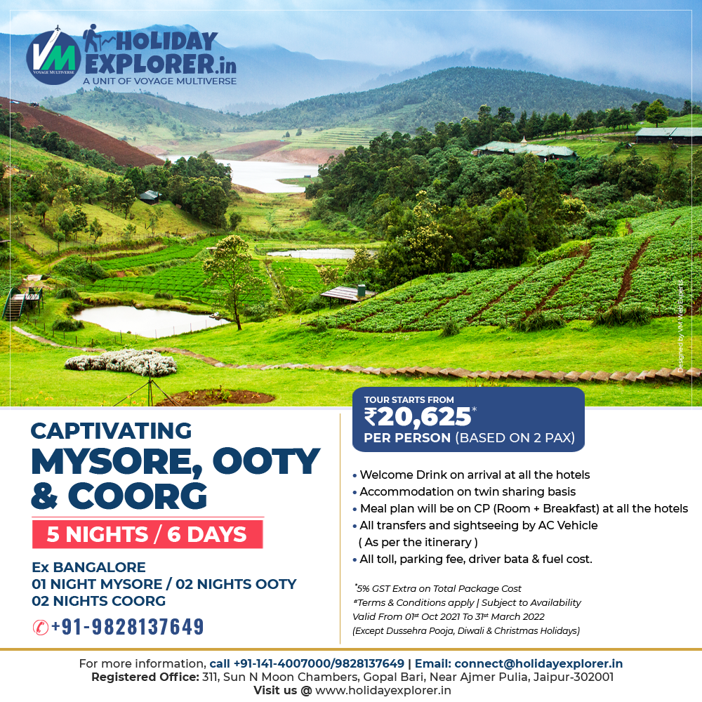 Mysore Ooty and Coorg